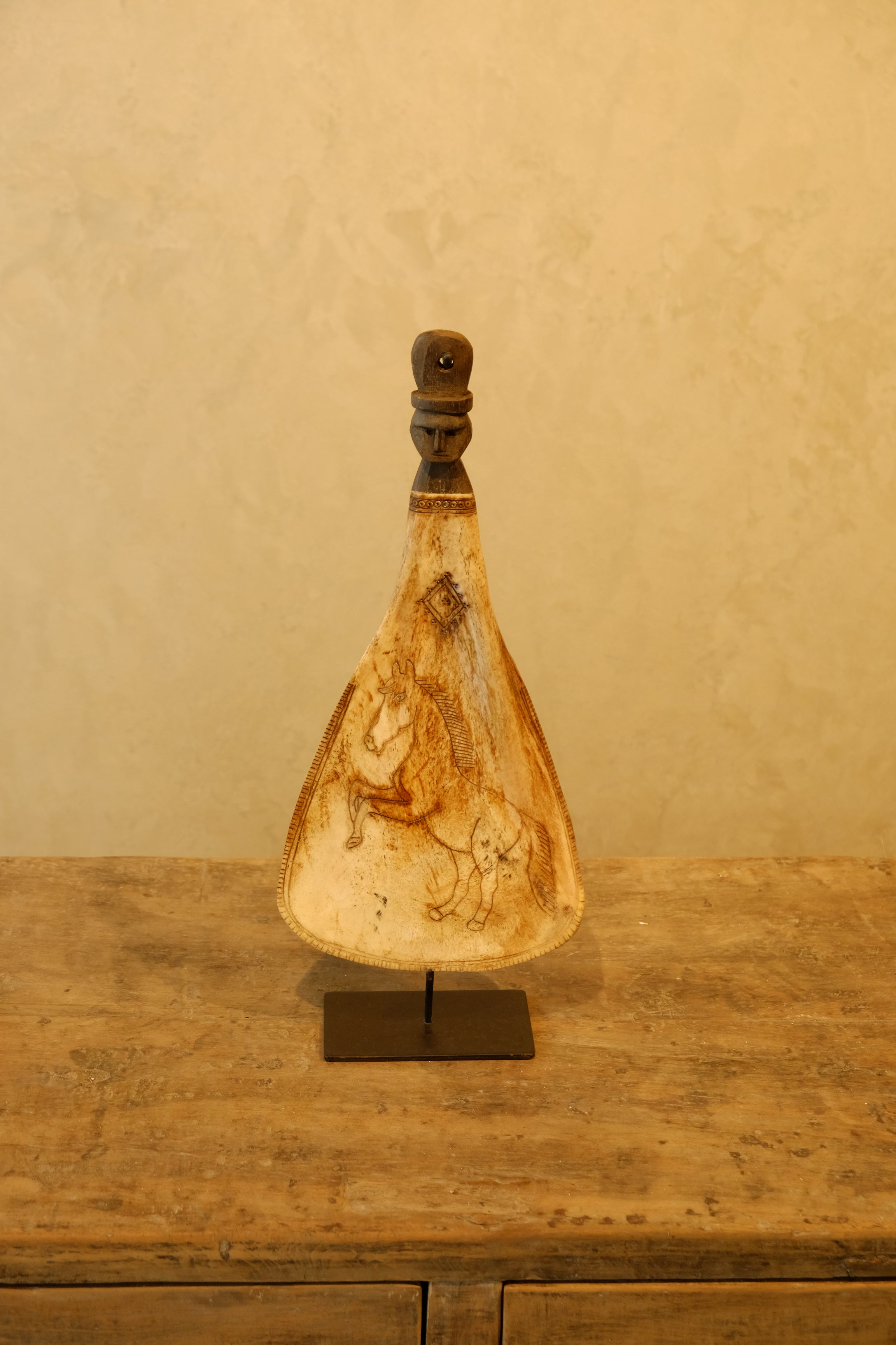 Carving Bone with Design
