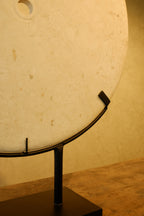 Ring Stone White 600mm on Stand