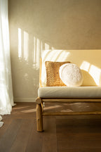 Ranting Bamboo Sofa with Mattress Cushion – Tom Ford Ivory