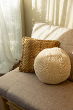 Ranting Bamboo Sofa with Mattress Cushion in Vienna Sand