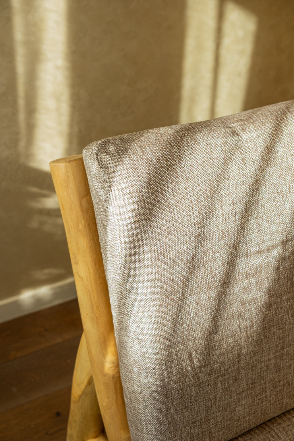 Ranting Bamboo Sofa with Mattress Cushion – Vienna Sand