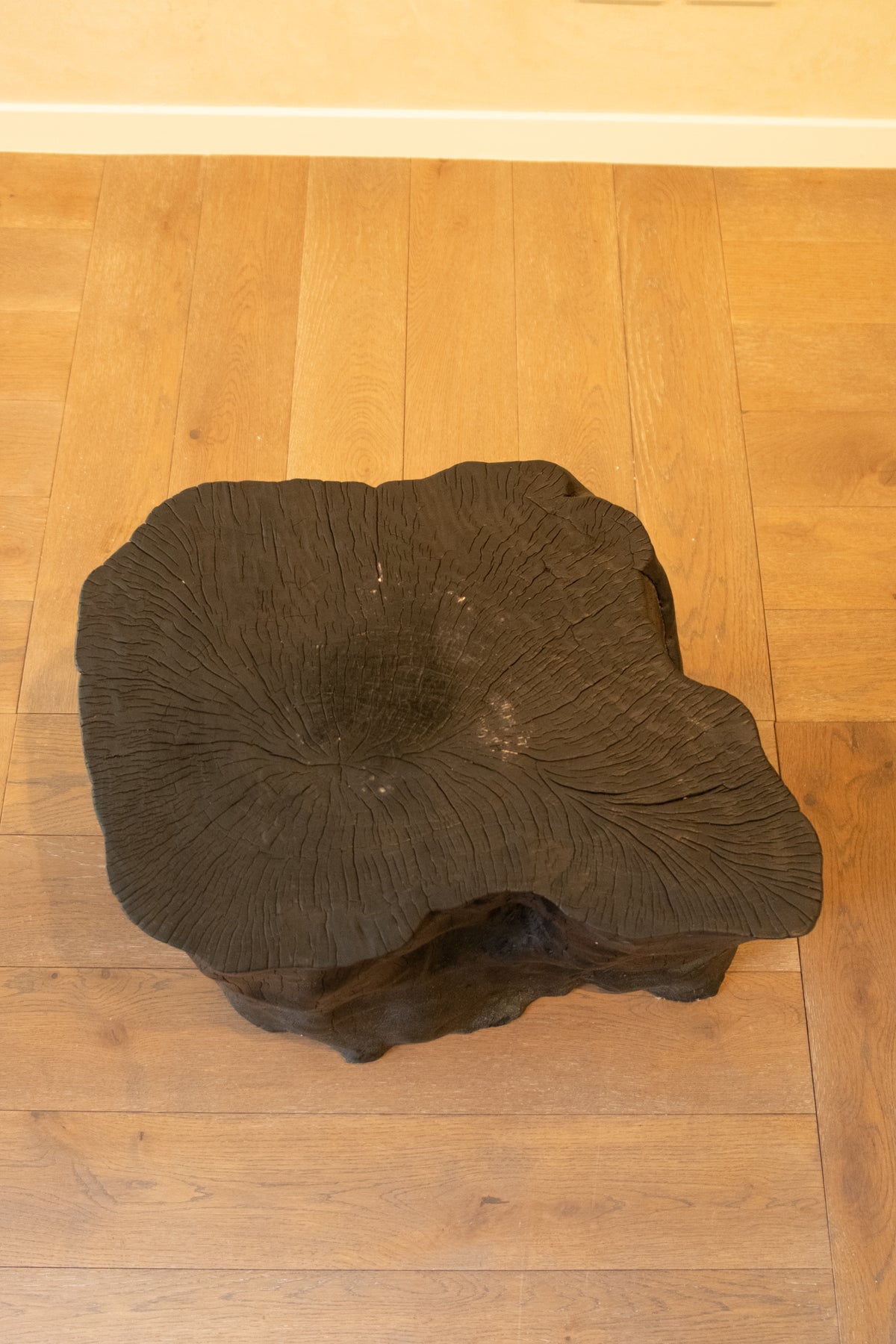 Coffee Table Timber Burnt Finish