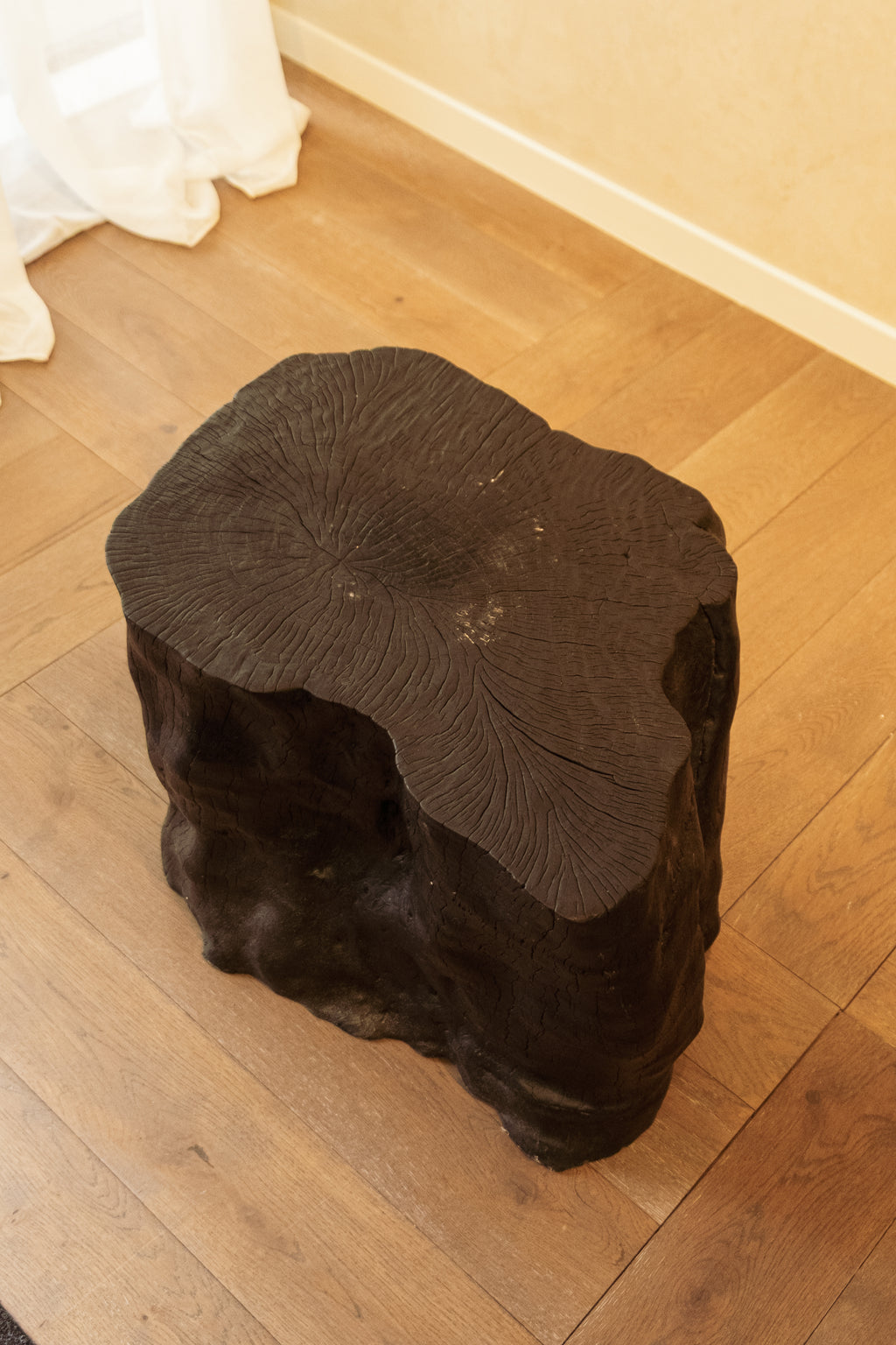 Coffee Table Timber Burnt Finish