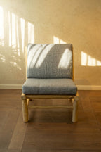 Ranting Bamboo Sofa with Mattress Cushion – Vienna Sand