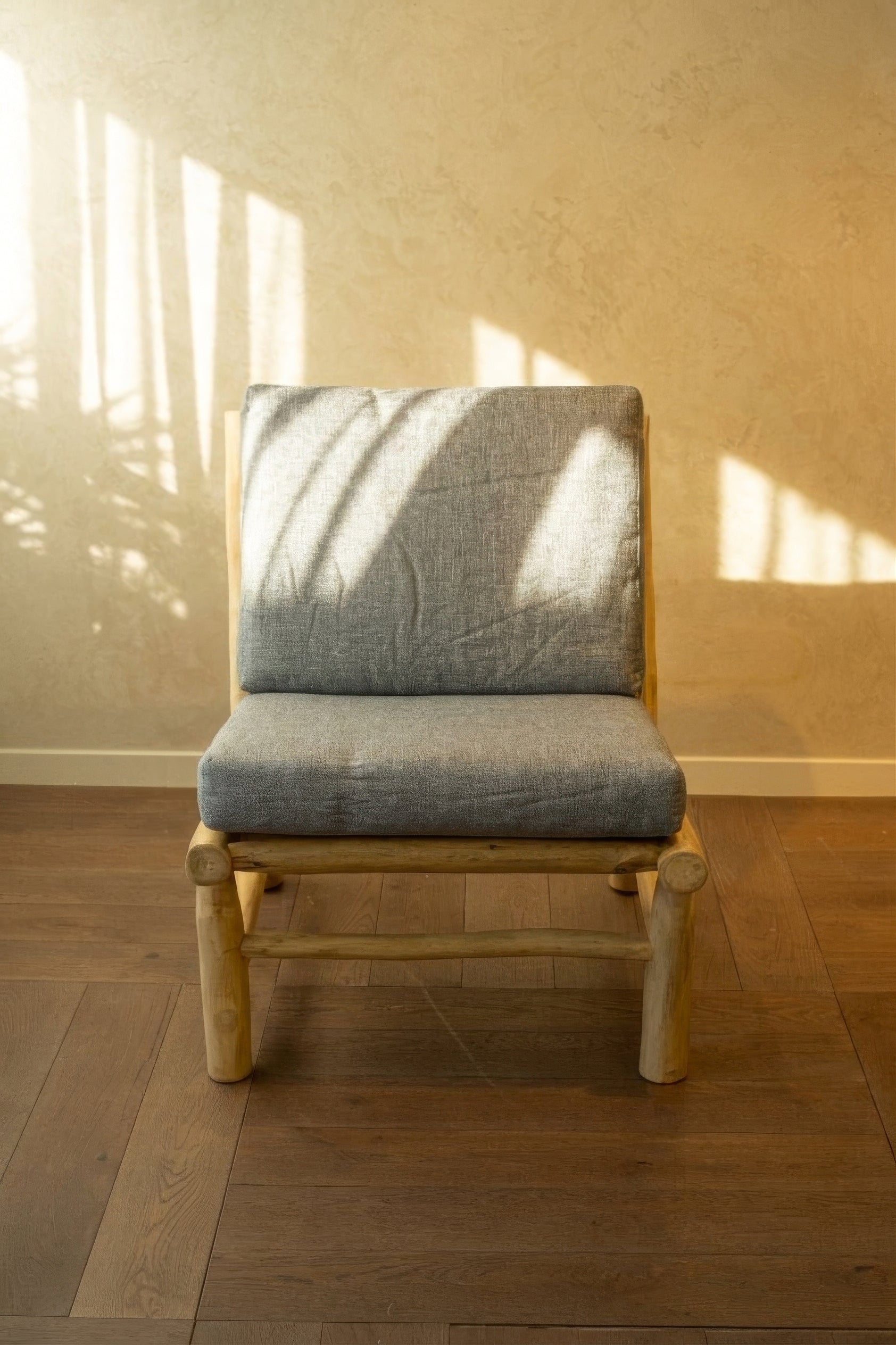 Ranting Bamboo Sofa with Mattress Cushion – Vienna Sand