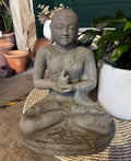 Buddha Sitting Lava Stone