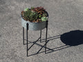 Galvanised Dish on Stand