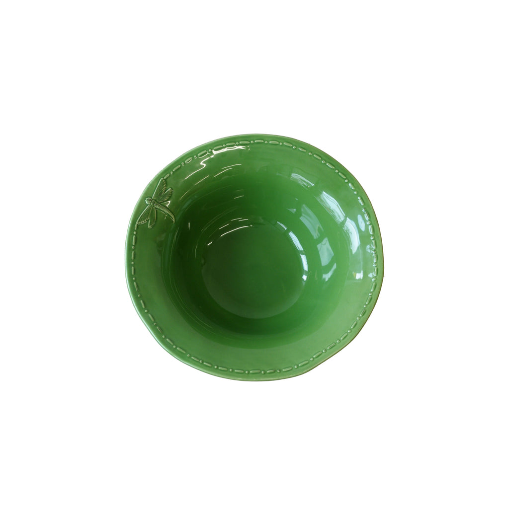 Dragonfly Salad Bowl Green