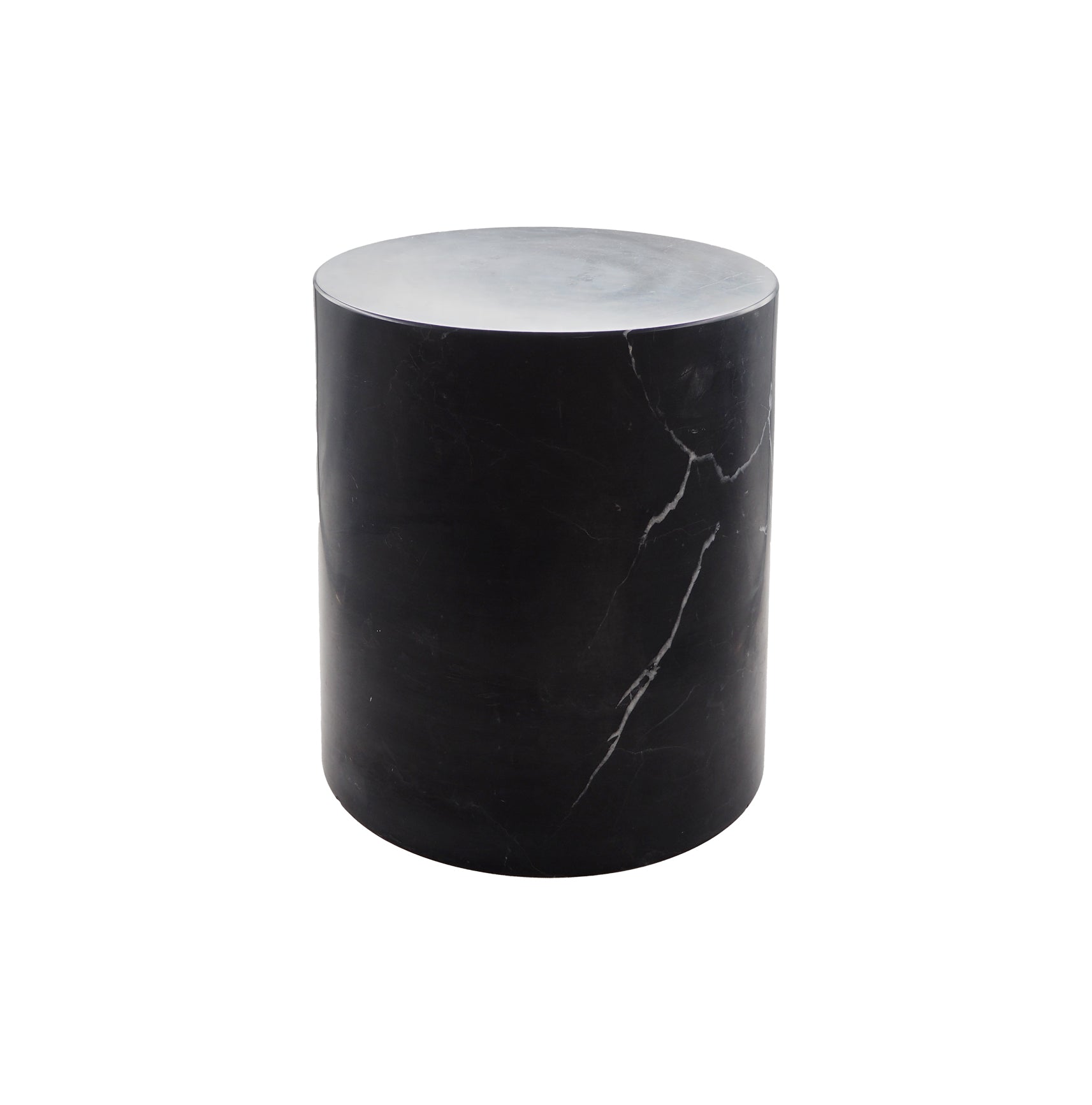 Nero Marquina Marble Honed Finish Stool