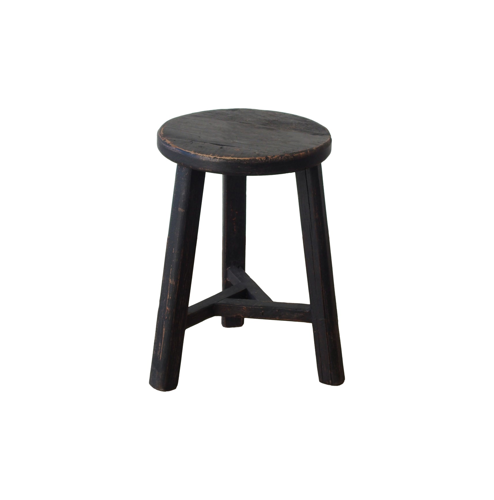 Stool Vecchio Round Black