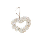 Shell Rose Heart Medium on Rope