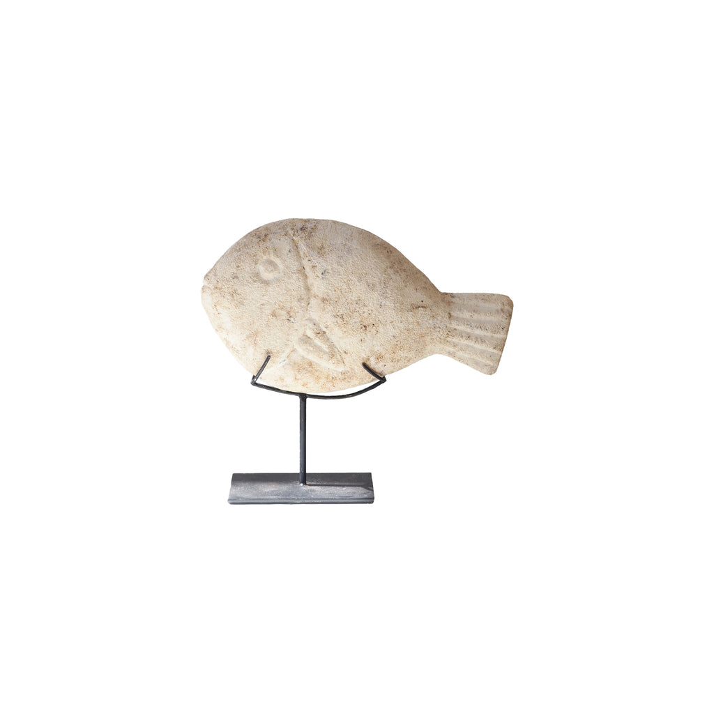 Fish Stone on Stand