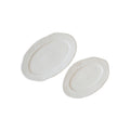 Dragonfly Platter Oval White