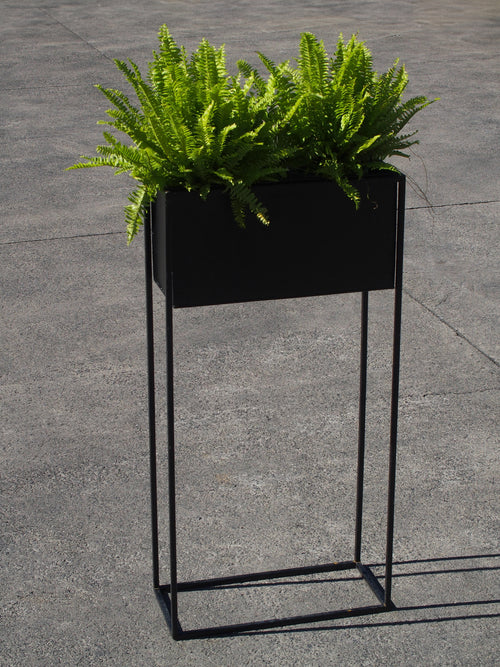 Black Planter with Stand (x 2 sizes)