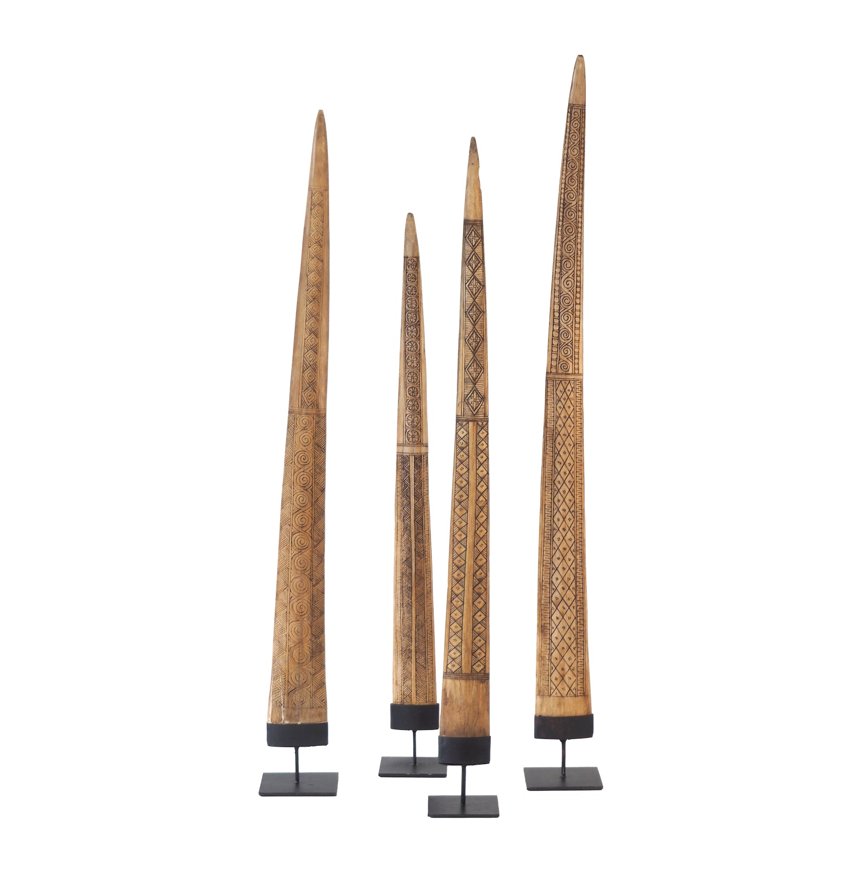 Fish Tooth Carving on Stand